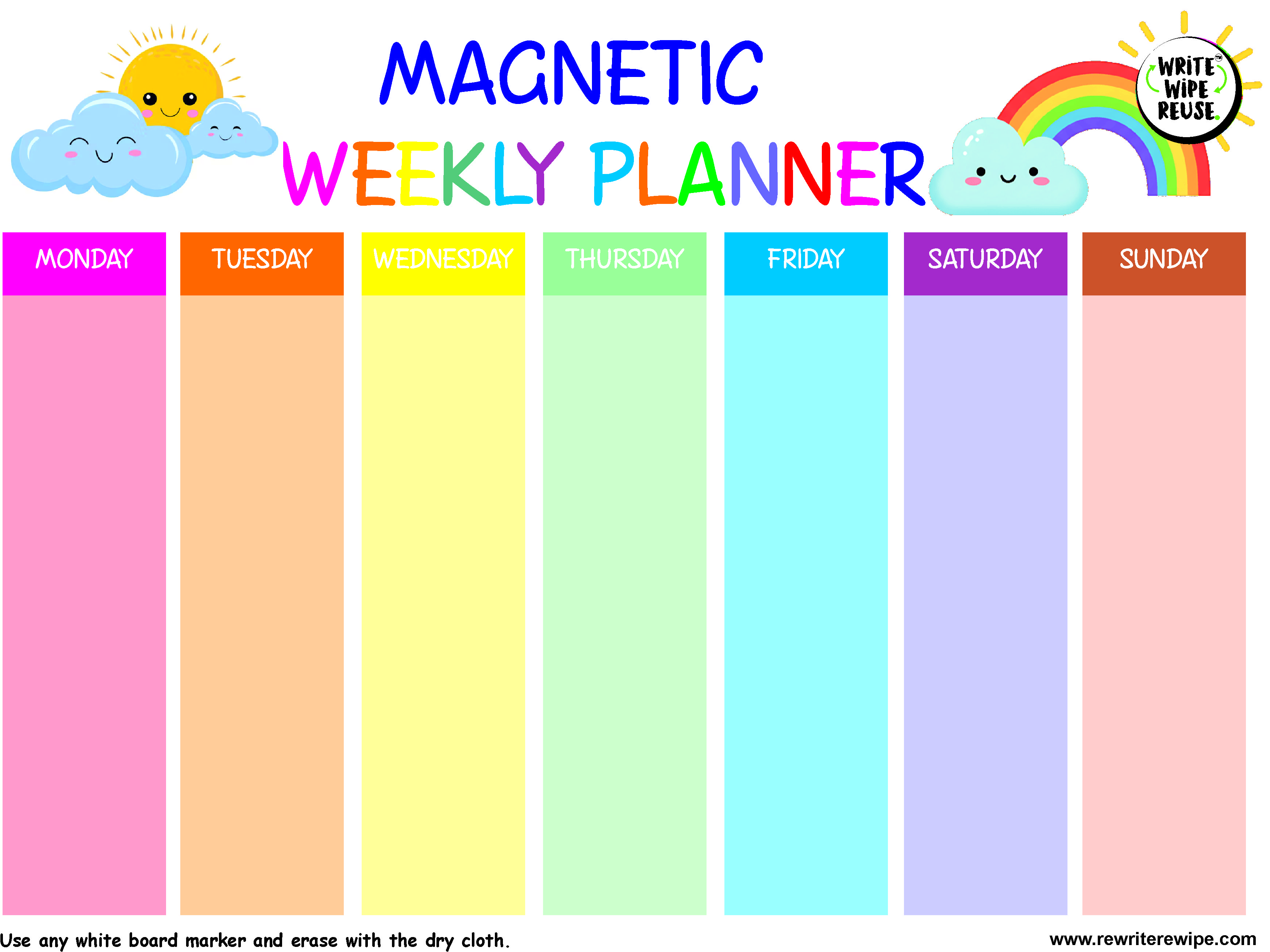 Magnetic Weekly Planner
