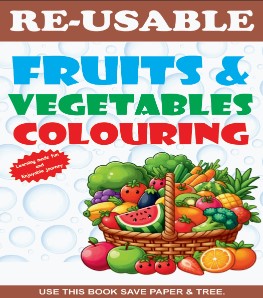 WHITE BOARD MARKER BOOKS-RE USABE FRUIT COLOURING