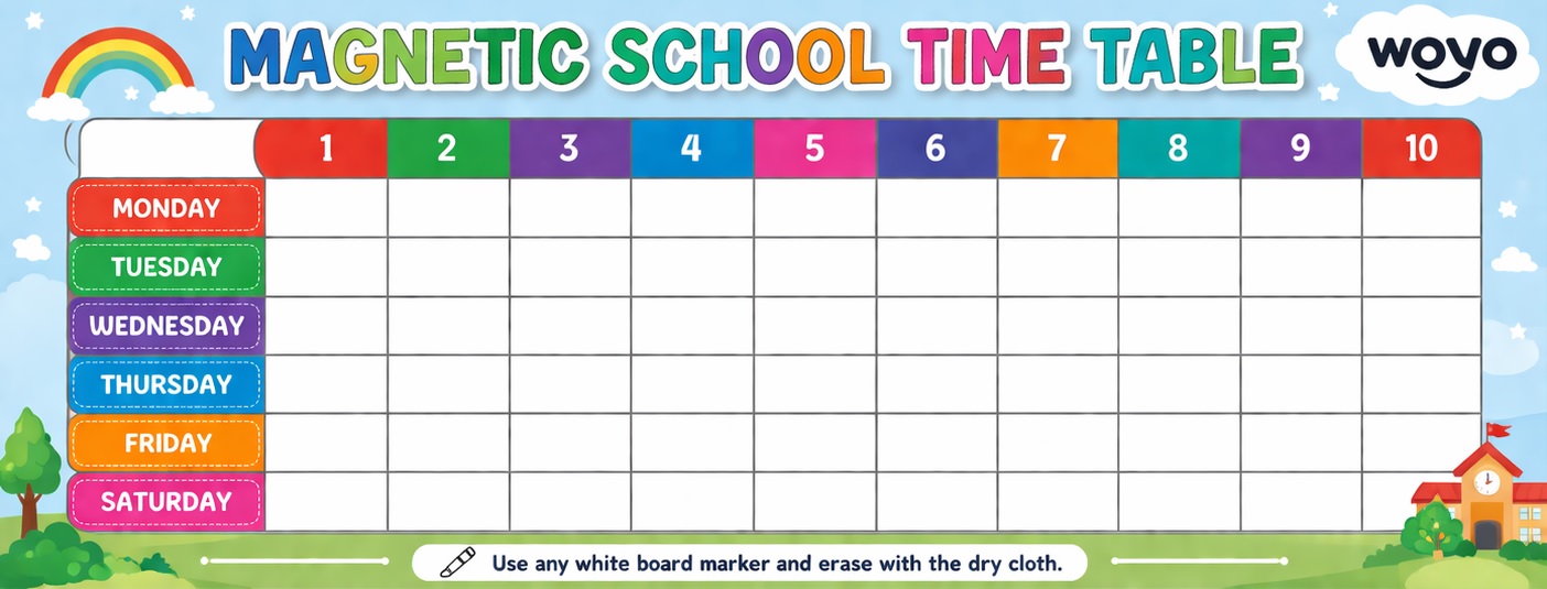 Magnetic School TimeTable