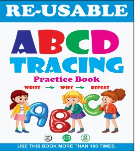 WHITE BOARD MARKER BOOKS-RE USABE ABCD TRACING